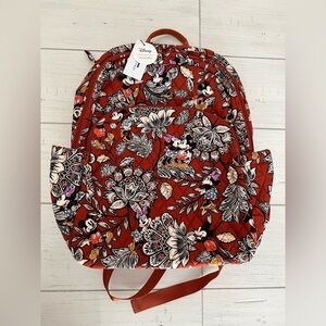 Vera Bradley x Disney Mickey Red Floral Large Backpack NWT